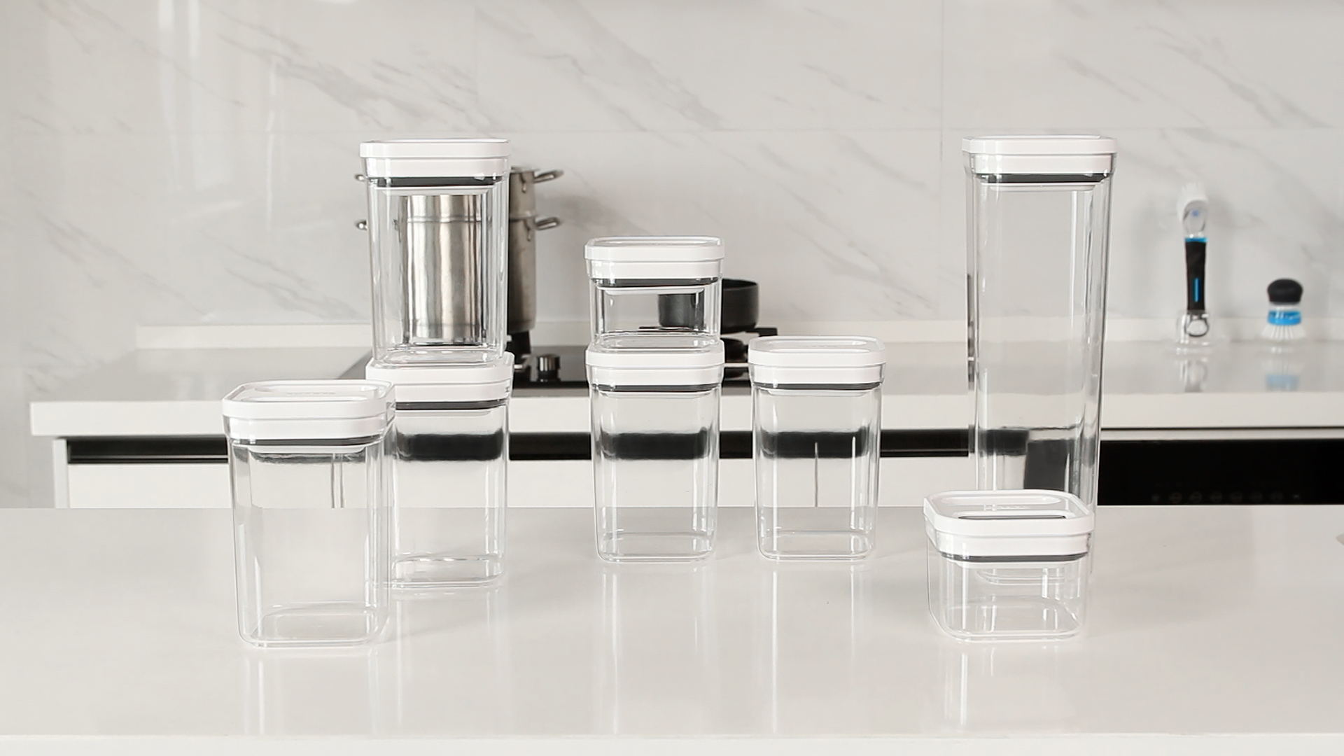 Amazon.com: MR.SIGA 8 Piece Airtight Food Storage Container Set